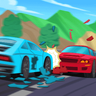 కార్లు ఢీ కొడితే